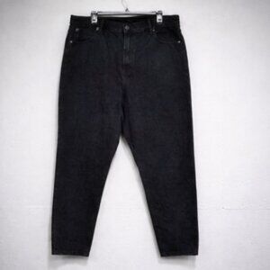 GAP MOM JEANS HIGH RISE SIZE 33/16 BLACK